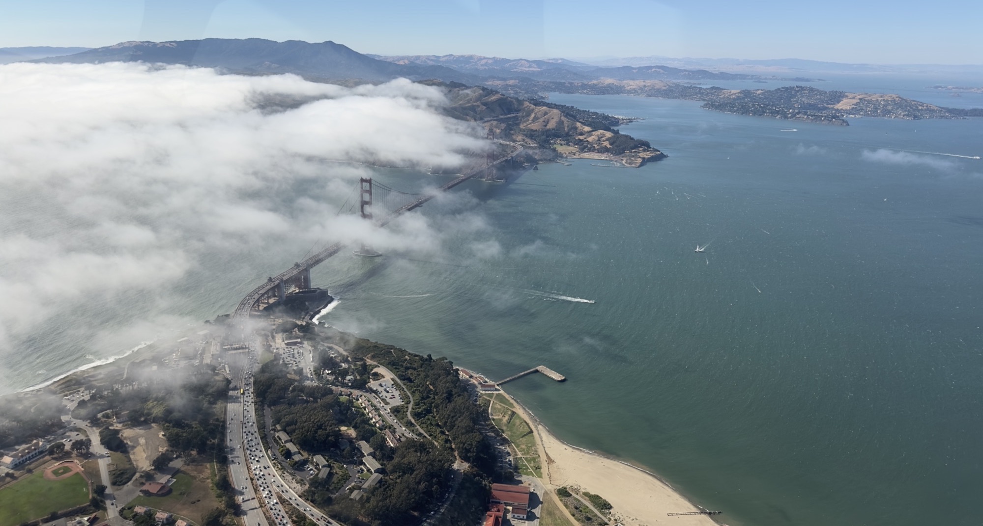 Golden Gate Bridge from above