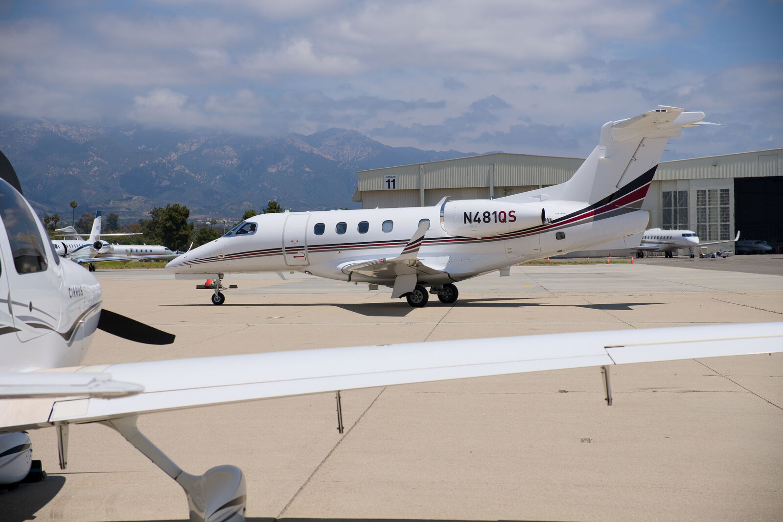 Santa Barbara Airport (KSBA) with private jets