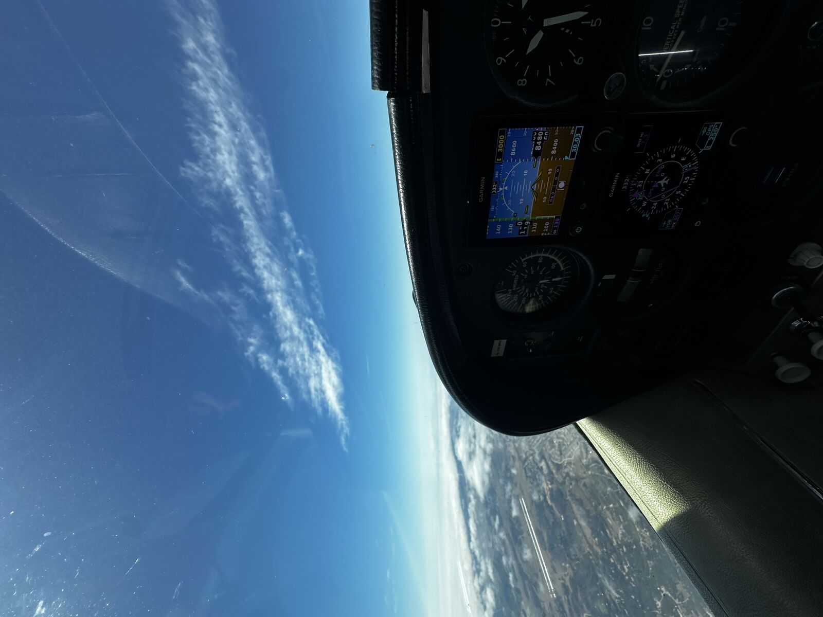 Cruising near Santa Maria at altitude